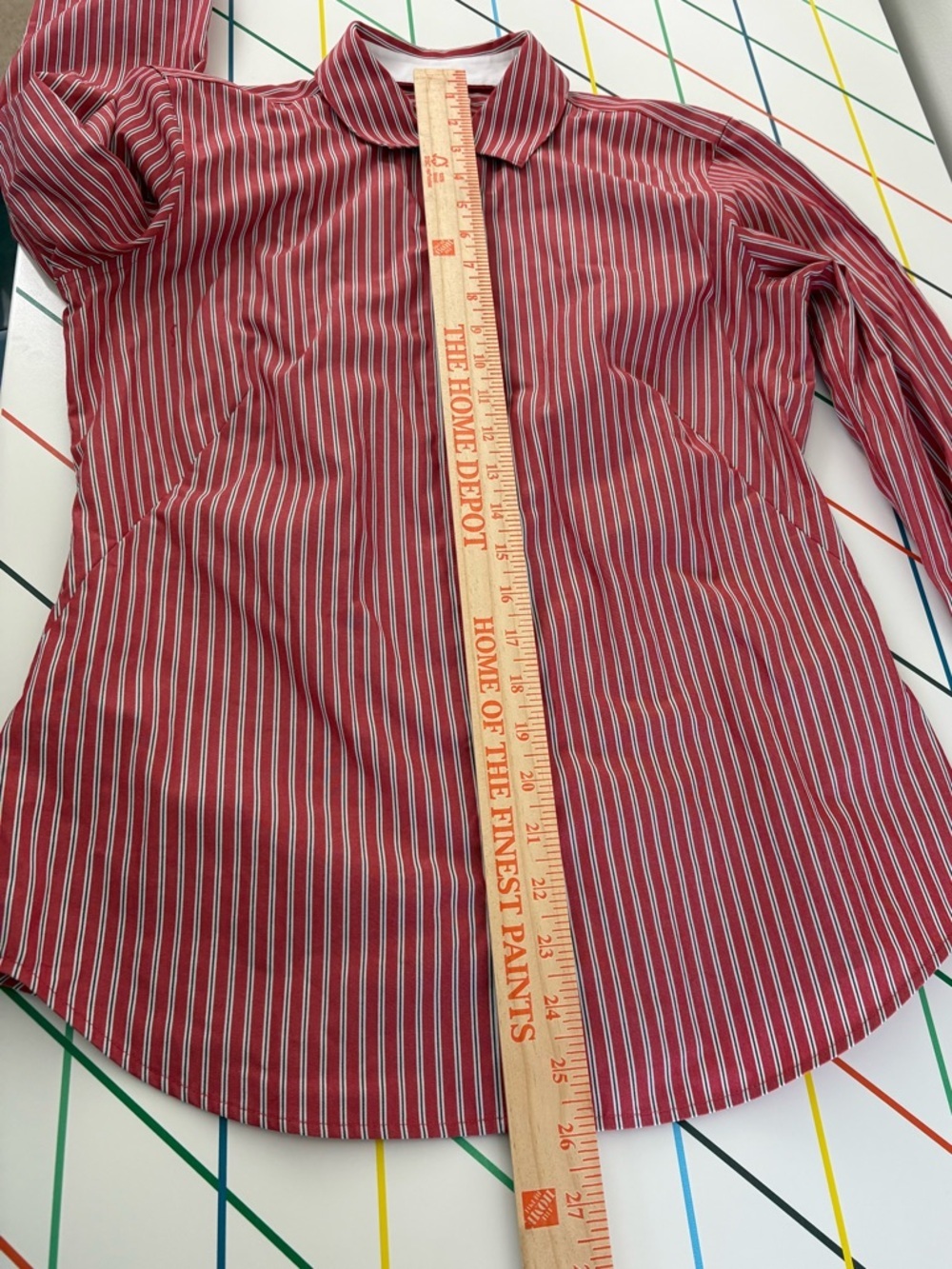 Brooks Brothers Red & White Striped Dress Shirt Size 2 Like New Classic Preppy - Picture 5 of 5